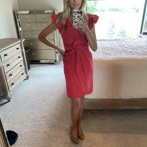 Red cocktail dress